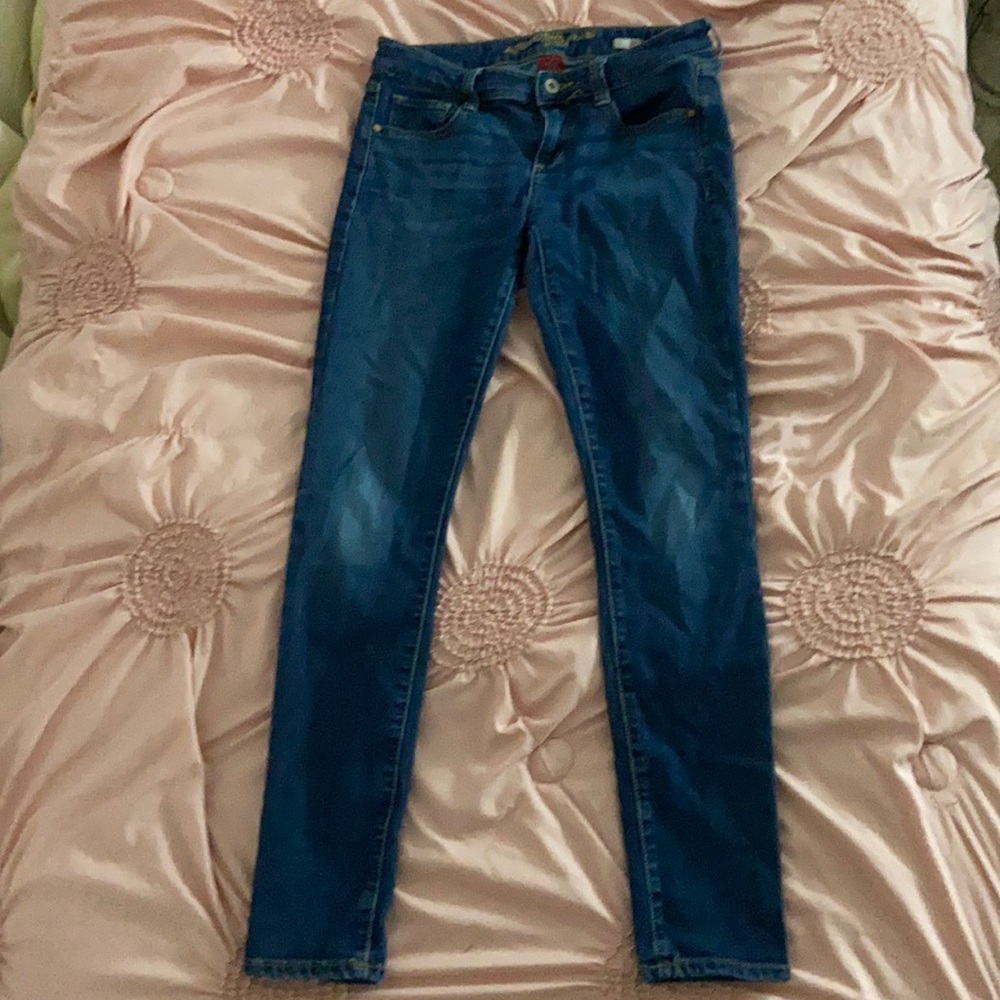 Dark blue jeans